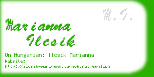 marianna ilcsik business card